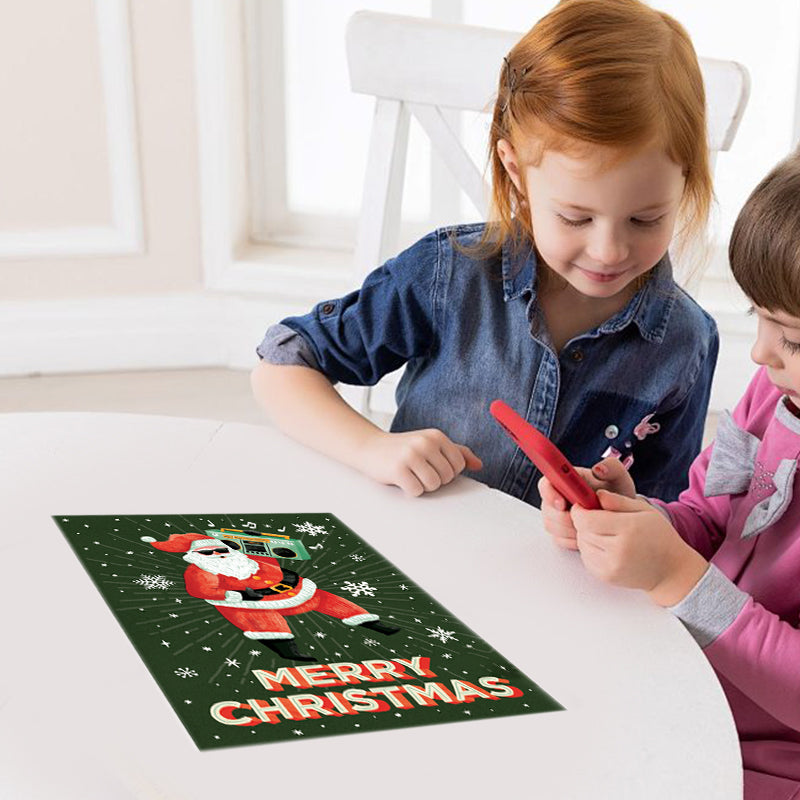 Kerstkaart Rick Astley Eindeloze Never Gonna Give You Up Met Non Stop Geluid Minstens 3 Uur Voor Fans