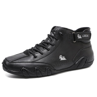 Schoenen Waterdichte Hoge Schacht Robuust Design Stijlvol Zwart