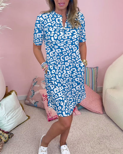 Elegante damesjurken met v-hals - Velin Vogue