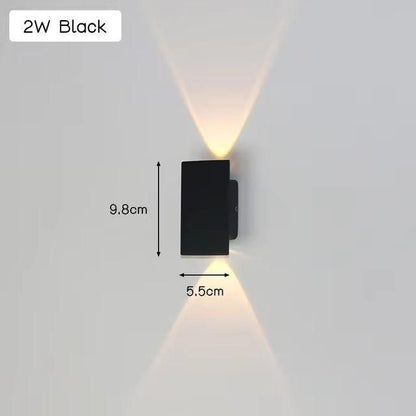 LuxeWall Light - Moderne weersbestendige LED-wandlamp van aluminium voor buiten