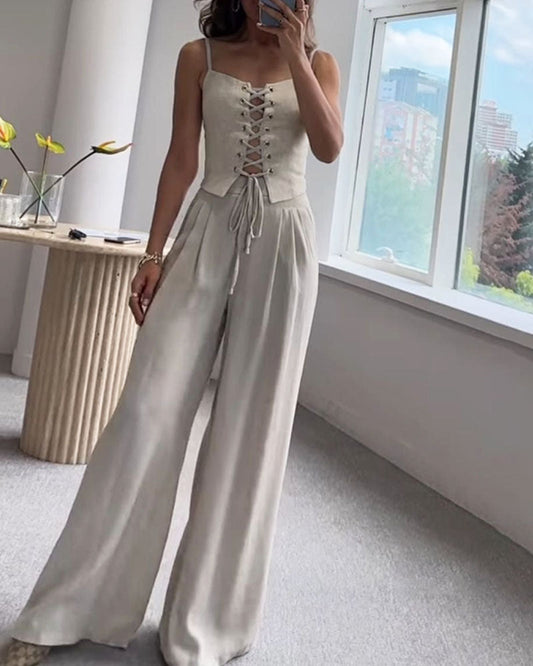 Oasis String Top Twee-delige Set voor Stijlvolle Outfits