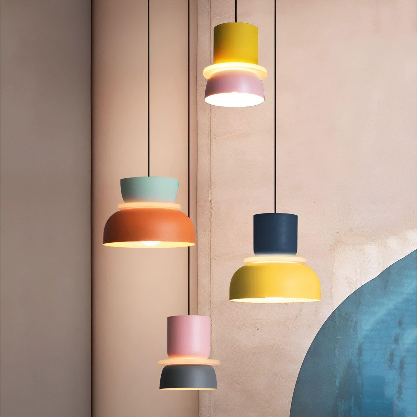 Lampara - Kleurrijke en Elegante Macaron LED Hanglamp