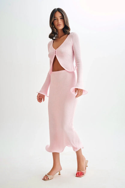 Get On Down Gebreide Top en Rok Set SEREIN