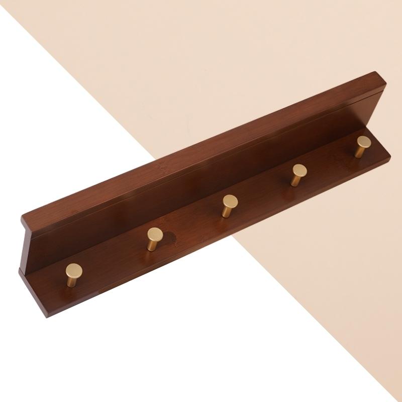 Huxley Wandopbergplank Met Gouden Haken Kapstok Wand Kapstok