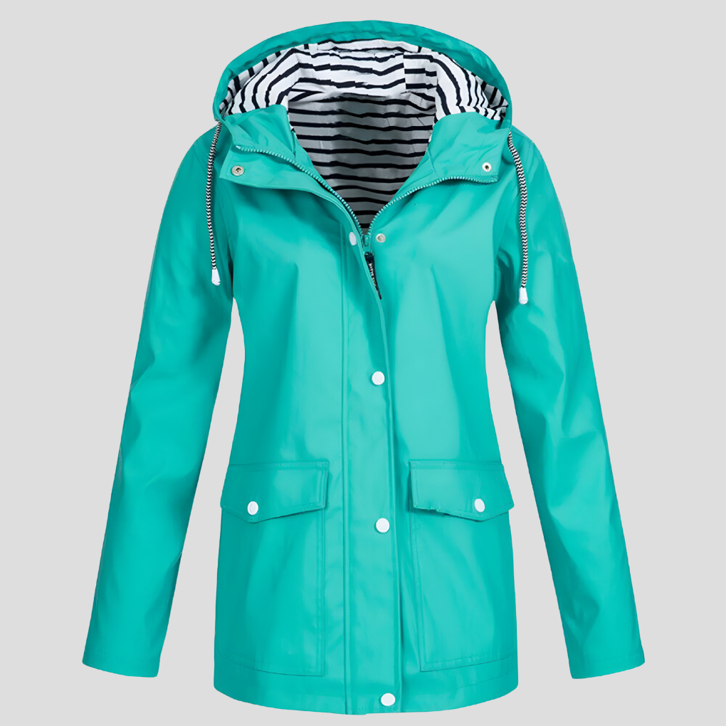 Regenjas Waterdichte En Winddichte Verstelbare Capuchon Groen