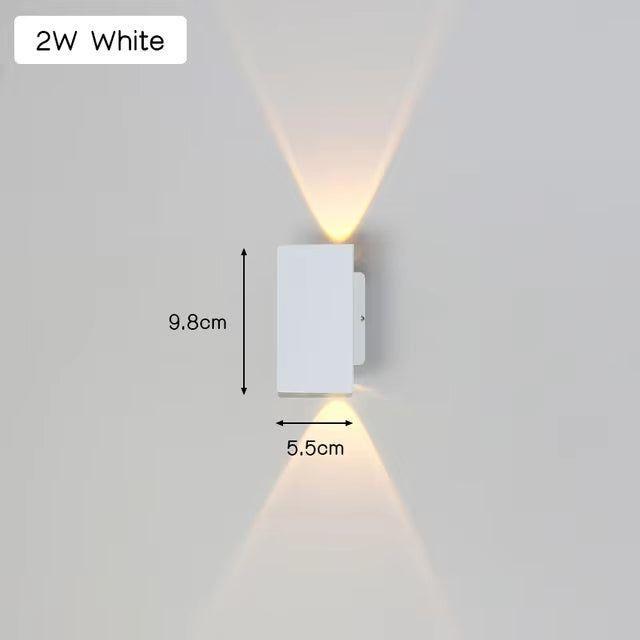 LuxeWall Light - Moderne weersbestendige LED-wandlamp van aluminium voor buiten