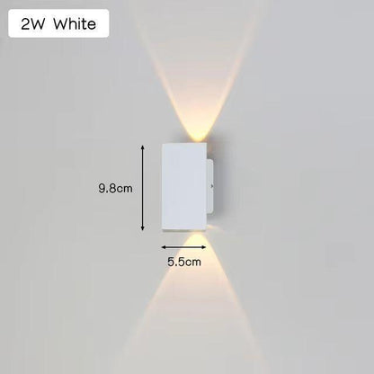 LuxeWall Light - Moderne weersbestendige LED-wandlamp van aluminium voor buiten