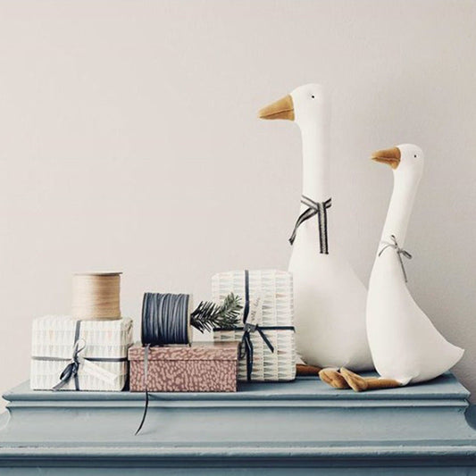 Cottagecore Gans Pop Pluche Speelgoed Kussen Voor Kinderen