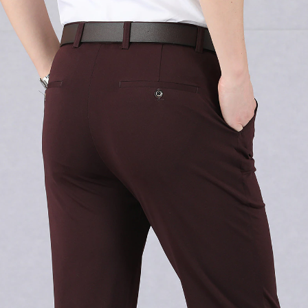 Stretch Pants Heren Wijnrood