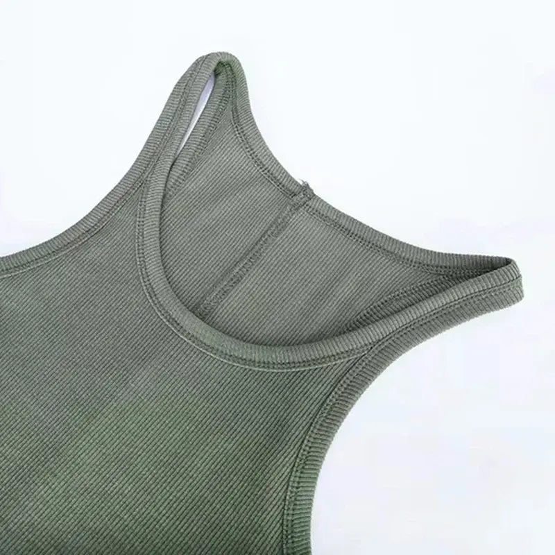 Vintage Geribbelde Tanktop SEREIN