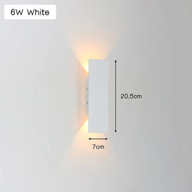 LuxeWall Light - Moderne weersbestendige LED-wandlamp van aluminium voor buiten