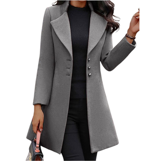 Elegante Trenchcoat Dames Jas Grijs