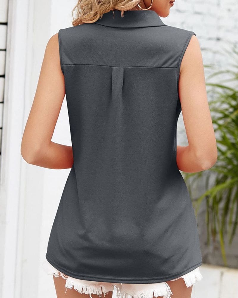 Mouwloze blouse - Valori