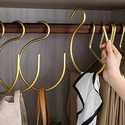 5-Delige Matte S-haak Hanger Organisers van Duurzaam Metaal voor Keuken en Badkamer - Perfect voor Opruimen en Decoratie