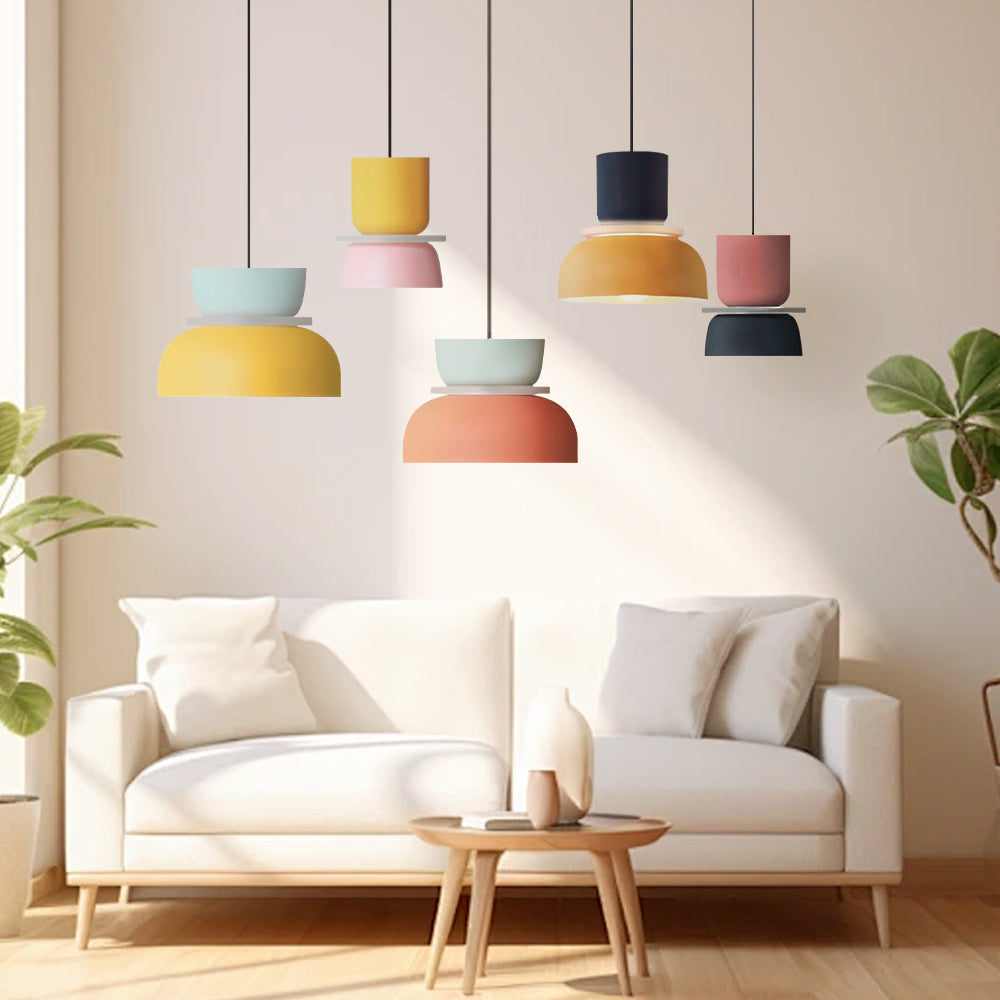 Lucie Colour Block Scandinavische hanglamp