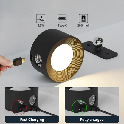 Vista - De 360° Oplaadbare LED Wandlamp voor Thuis