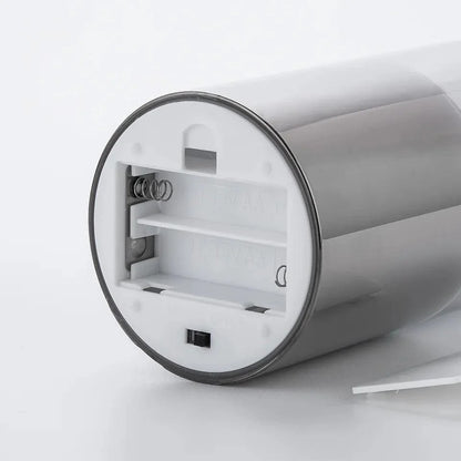 AmbiKaars LED-kaarsen Grijs Glas Realistisch Vlameffect Set van 3