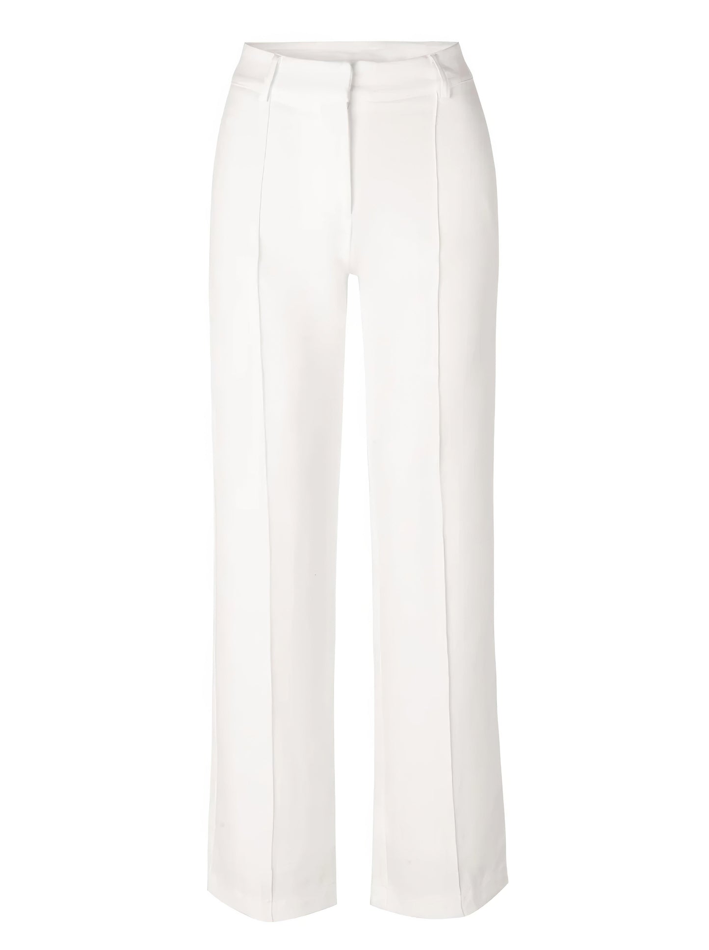 Broek Hoge Taille Dames Wijde Pijp Getailleerd Lang