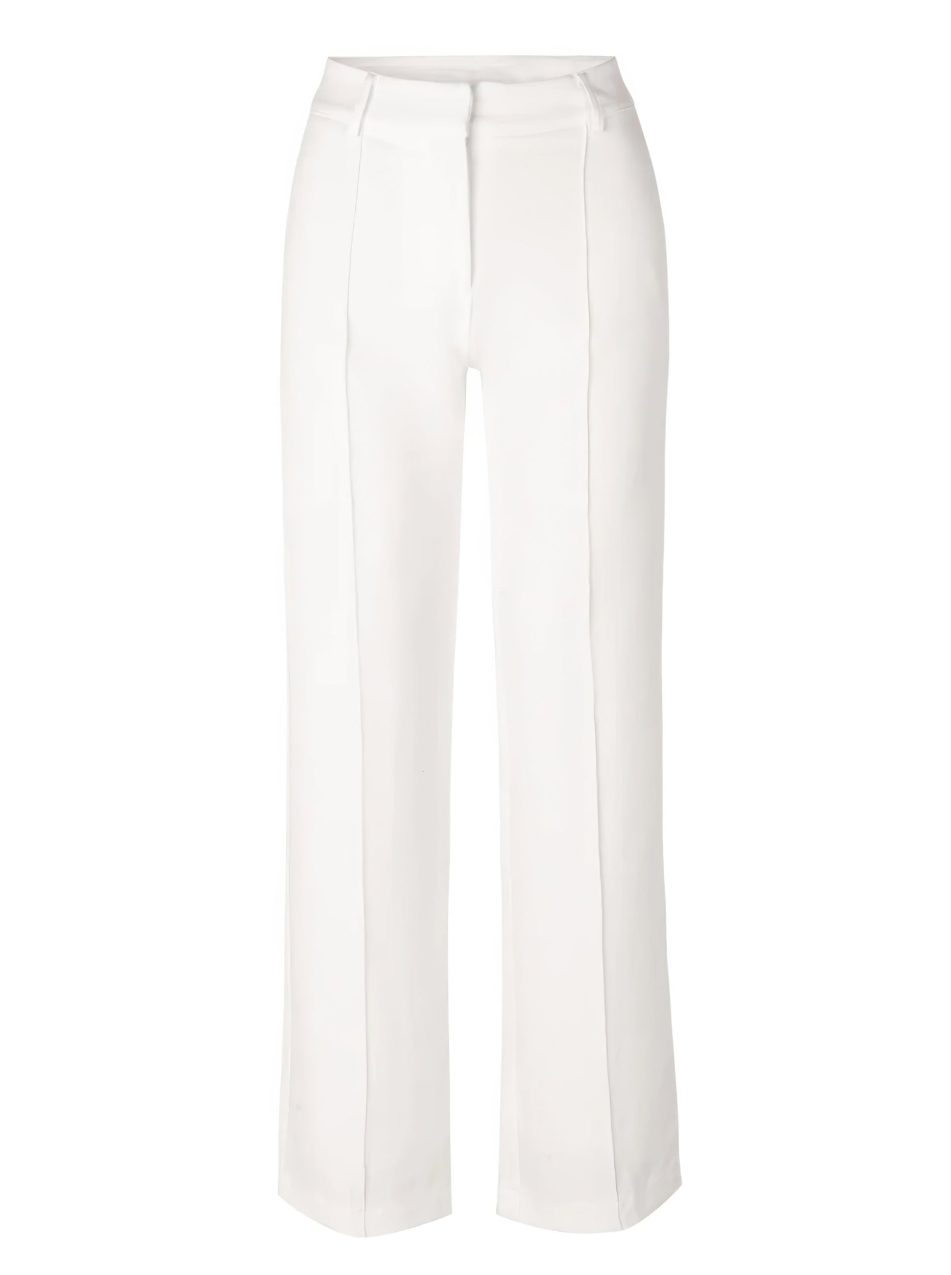 Broek Hoge Taille Dames Wijde Pijp Getailleerd Lang