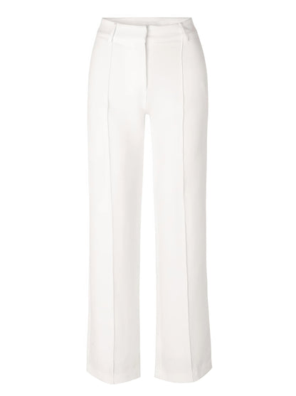 Broek Hoge Taille Dames Wijde Pijp Getailleerd Lang