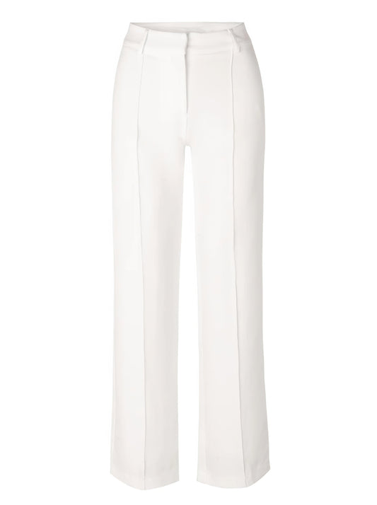 Broek Hoge Taille Dames Wijde Pijp Getailleerd Lang