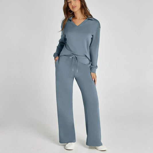 Avenari | Luxe Loungewear Pak Set met Comfy Broek en V-hals