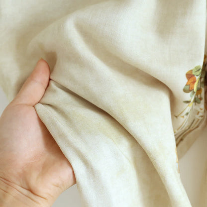 Retro Bloemen Bamboe Vezel Pyjama Set