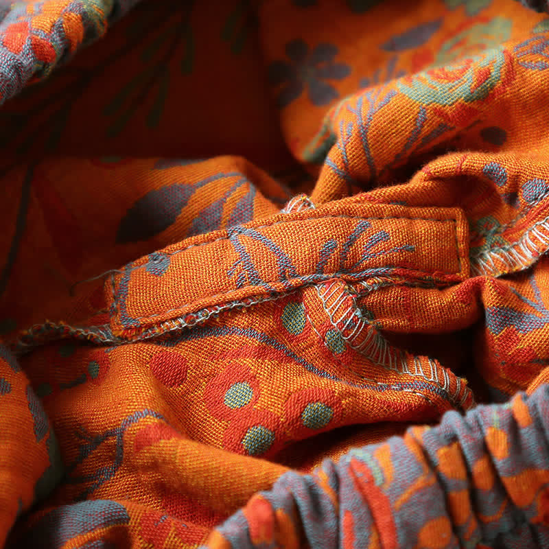 Vintage Leaf Katoenen Loungewear Set