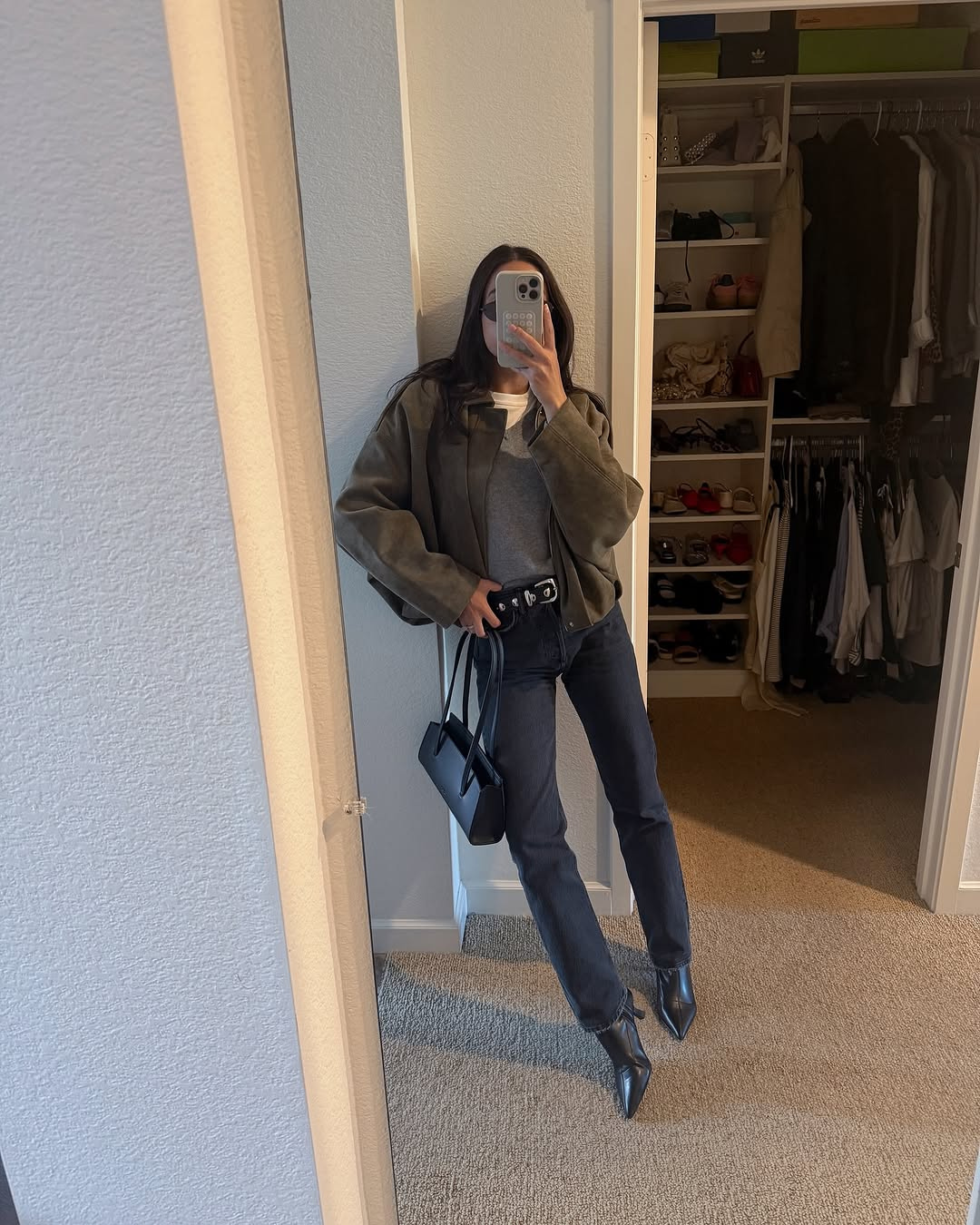 Melani | Oversized Suède Leren Jas voor Dames – Warm & Stijlvol