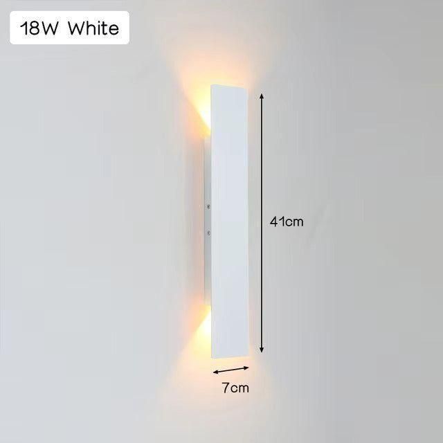 LuxeWall Light - Moderne weersbestendige LED-wandlamp van aluminium voor buiten