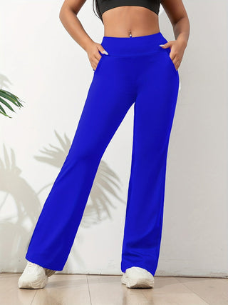Valoria | Comfortabele en elastische dames yogabroek Koningsblauw