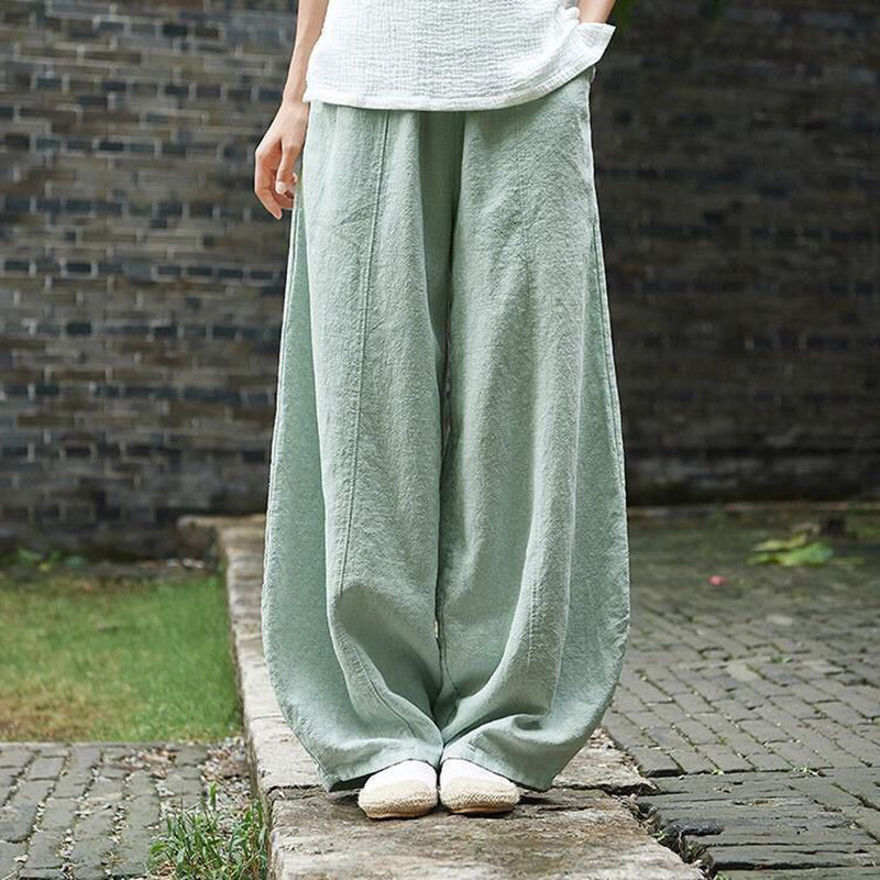 Maggies Komfort Lanterne Broek - Ongecompliceerde Elegantie voor Dames Groen