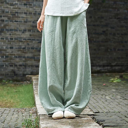 Maggies Komfort Lanterne Broek - Ongecompliceerde Elegantie voor Dames Groen
