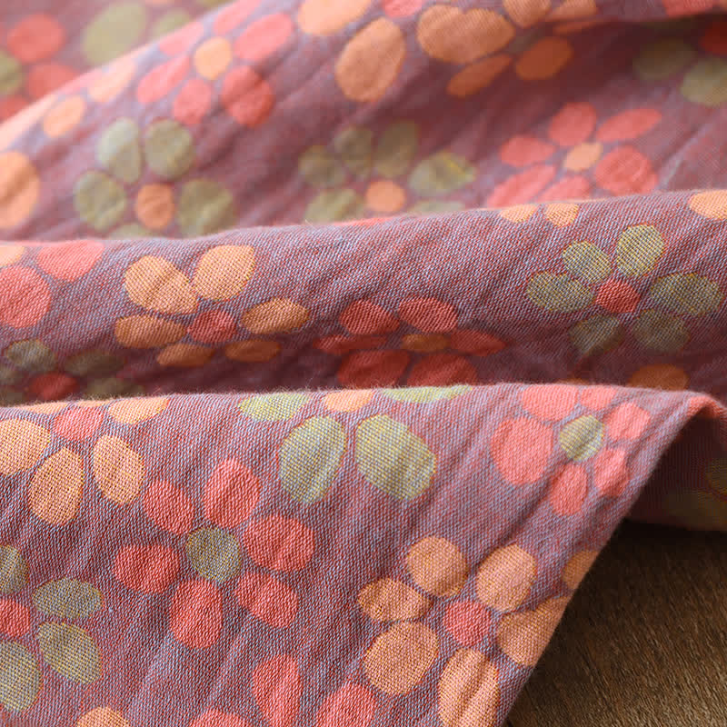 Katoenen Gaas Lange Mouwen Pyjama Set