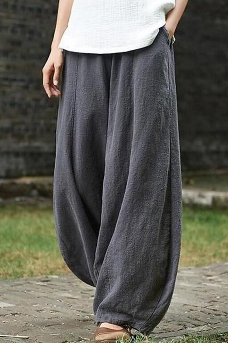 Maggies Komfort Lanterne Broek - Ongecompliceerde Elegantie voor Dames Grijs