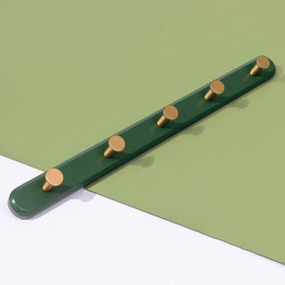 Vintage Groene Wandkapstok Met Haken Voor Jassen