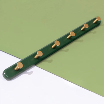 Vintage Groene Wandkapstok Met Haken Voor Jassen