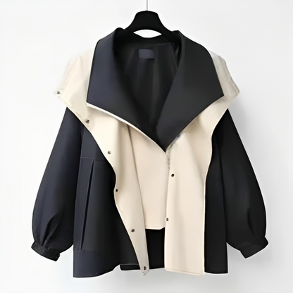 Dames Stijlvolle Waterdicht Regenjack Voor Elke Outfit Zwart
