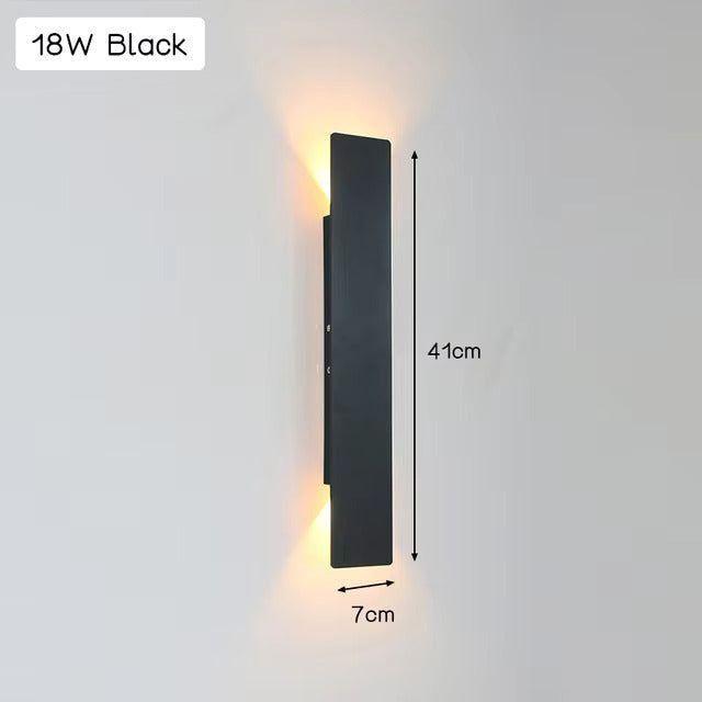 LuxeWall Light - Moderne weersbestendige LED-wandlamp van aluminium voor buiten