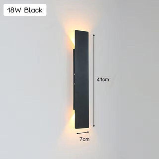 LuxeWall Light - Moderne weersbestendige LED-wandlamp van aluminium voor buiten