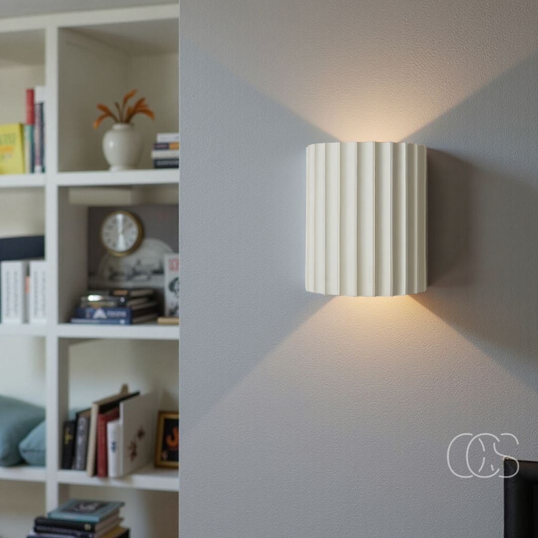 Minimalistische Geribbelde LED Wandlamp Omlaag Omhoog Licht