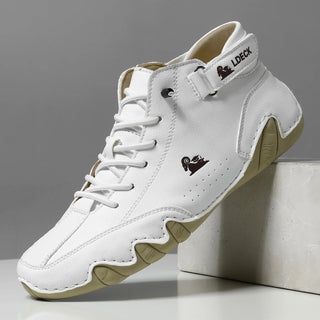 Schoenen Waterdichte Hoge Schacht Robuust Design Stijlvol Wit