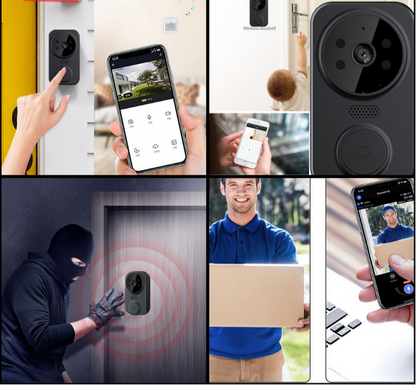Slimme Wi-Fi Deurbel met Camera en Nachtzicht Functie