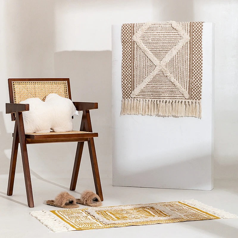 Boho Droom Vloermat Geel voor een Stijlvolle Vloer Make-over