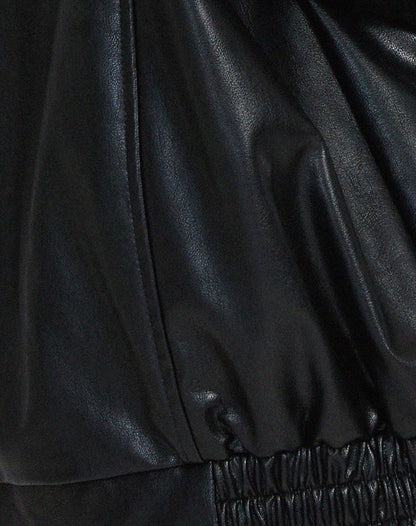 Maleni - Oversized Losse Leren Jasje