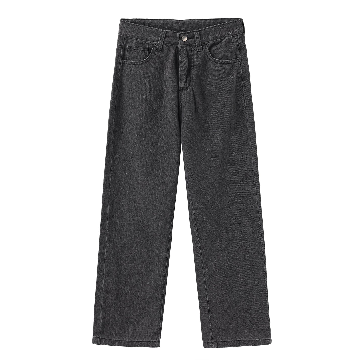 Arlys Rechte Jeans met Hoge Taille voor Dames Stijlvol en Comfortabel Zwart