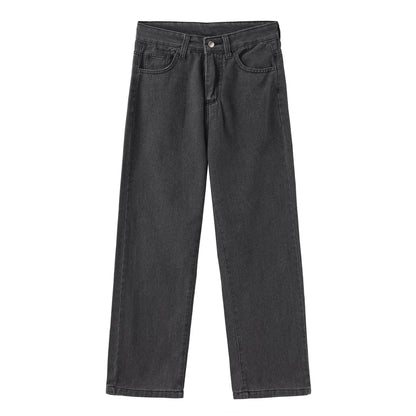 Arlys Rechte Jeans met Hoge Taille voor Dames Stijlvol en Comfortabel Zwart
