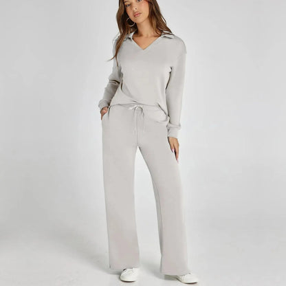Avenari | Luxe Loungewear Pak Set met Comfy Broek en V-hals