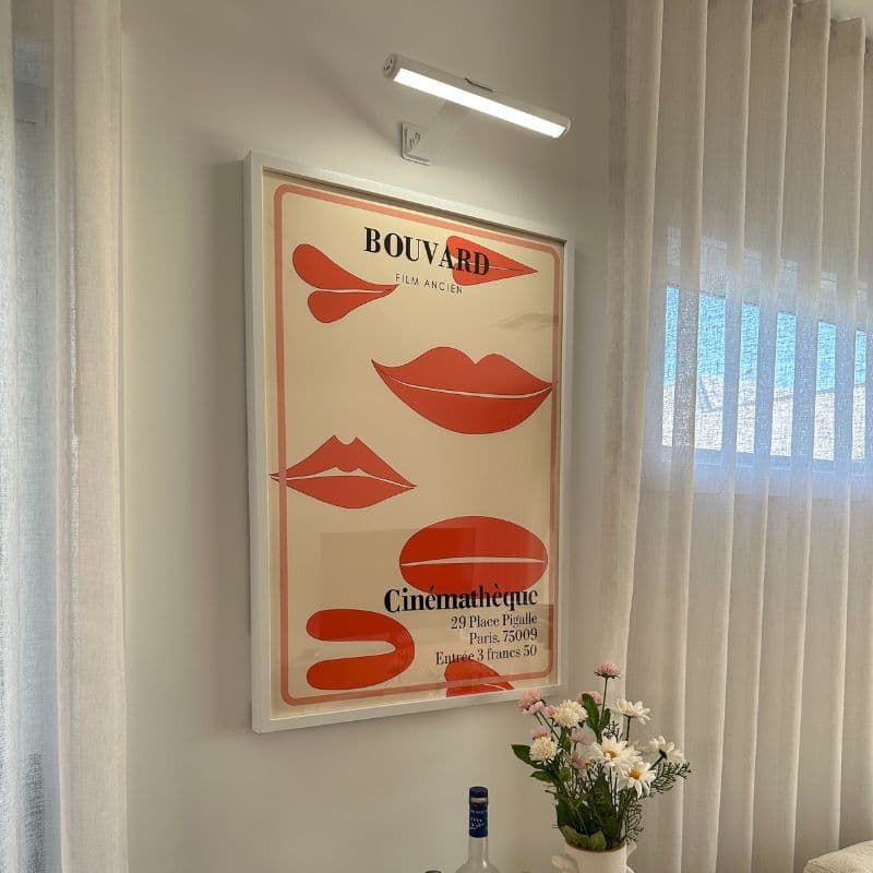 LumiFrame - Draadloze LED-Lamp Voor Schilderijen Wit