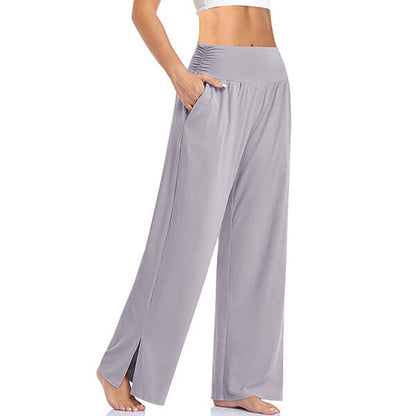 Comfortabele Yogabroek Voor Ontspanning En Stijl Lichtgrijs